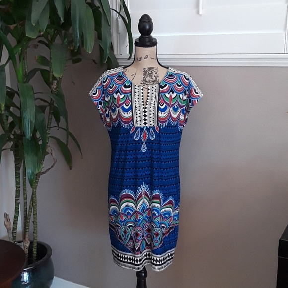 Laundry by Shelli Segal Jersey Print Dress - Picture 3 of 9